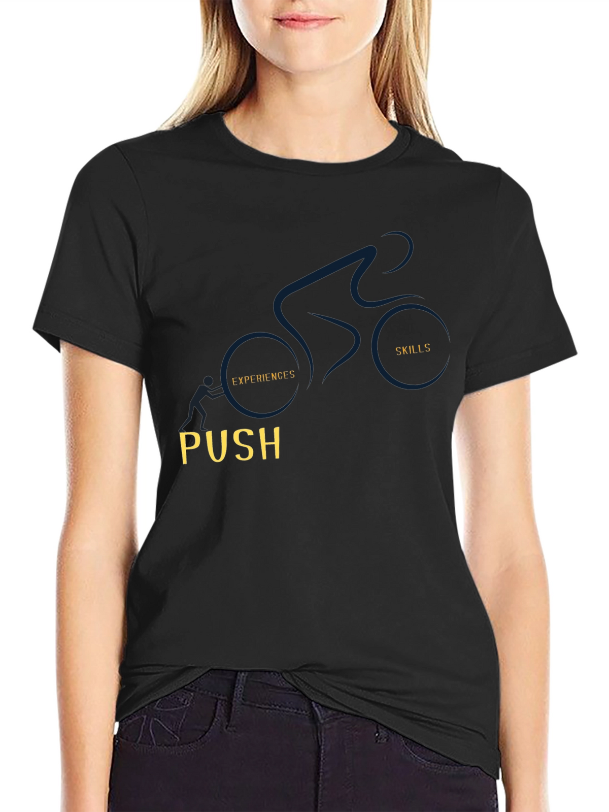 Motivational T-Shirt: Push Your Skills & Experience