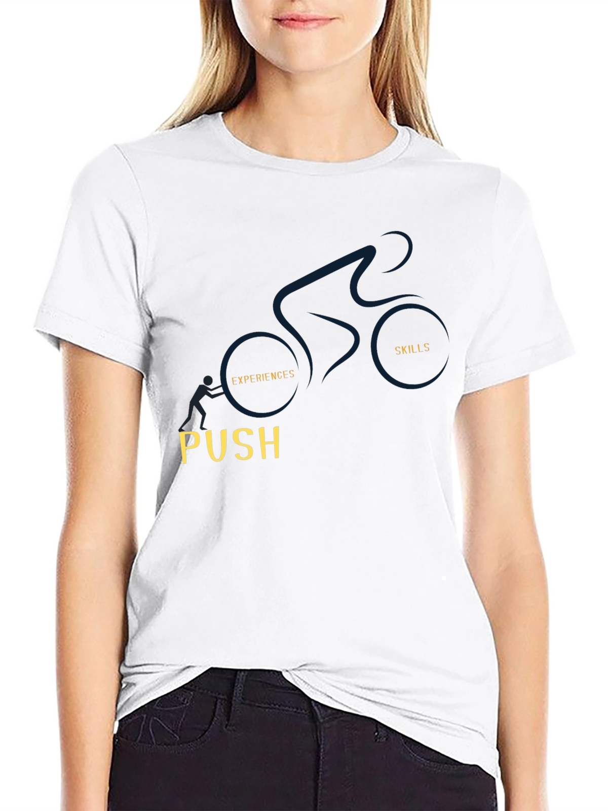 Motivational T-Shirt: Push Your Skills & Experience