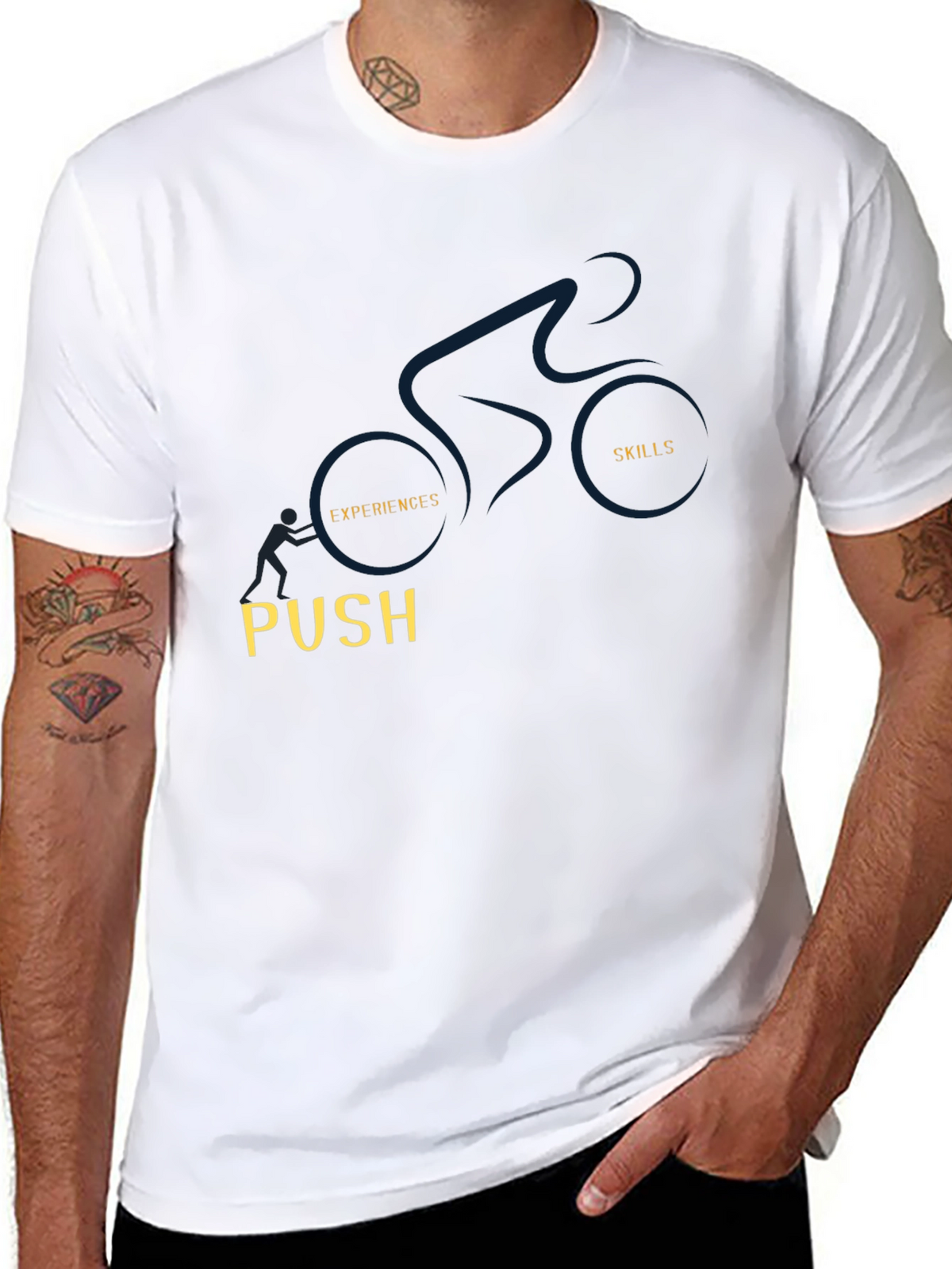 Motivational T-Shirt: Push Your Skills & Experience
