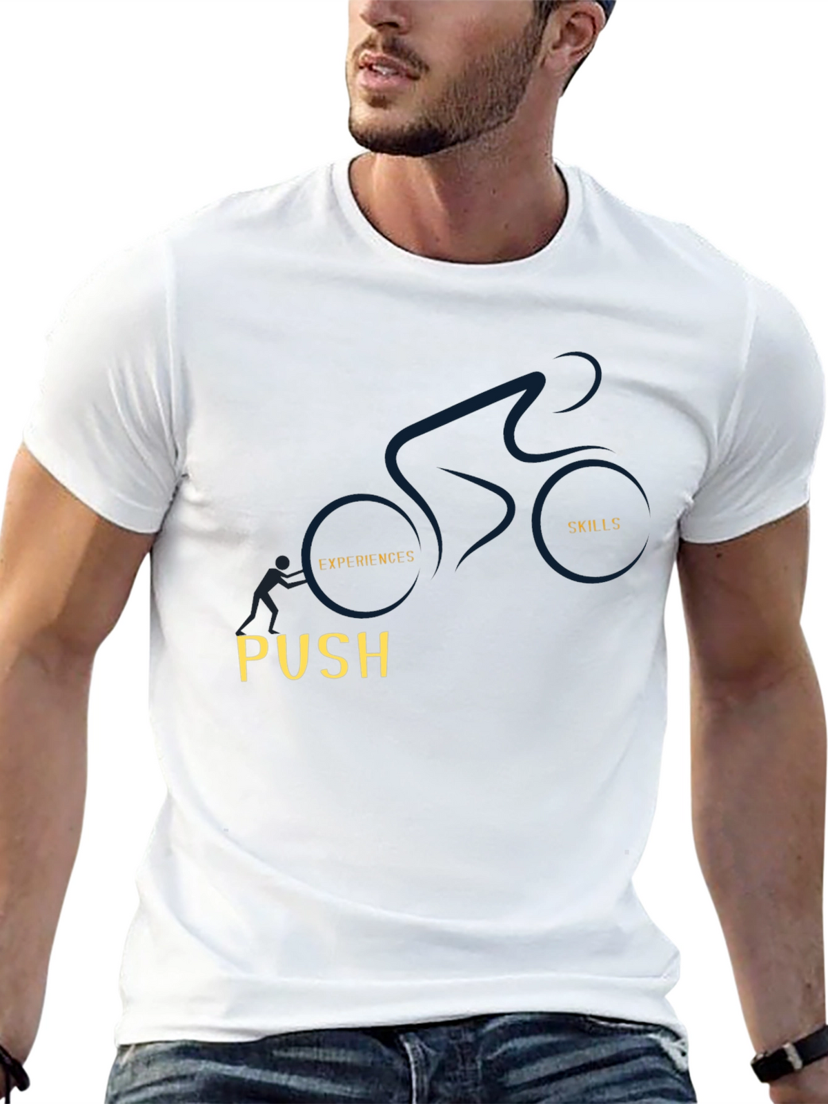 Motivational T-Shirt: Push Your Skills & Experience