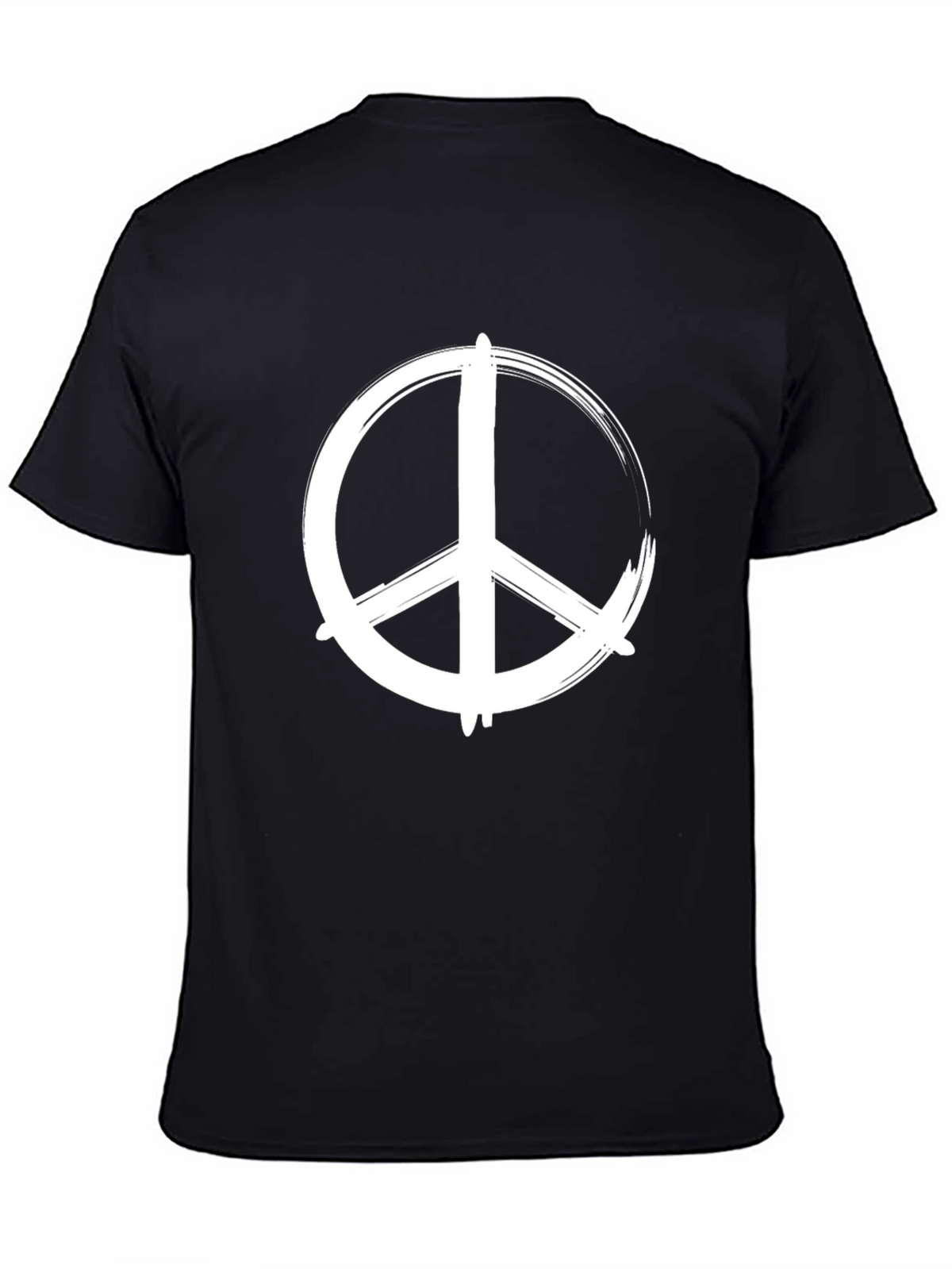 Peace Sign Graphic Tee - Stylish Black T-Shirt
