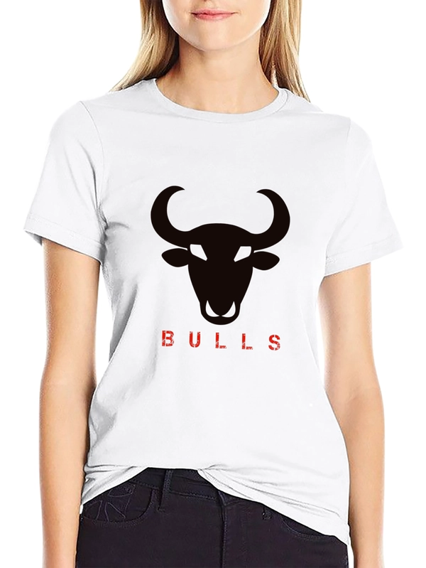 Mens Black Bulls Graphic Tee