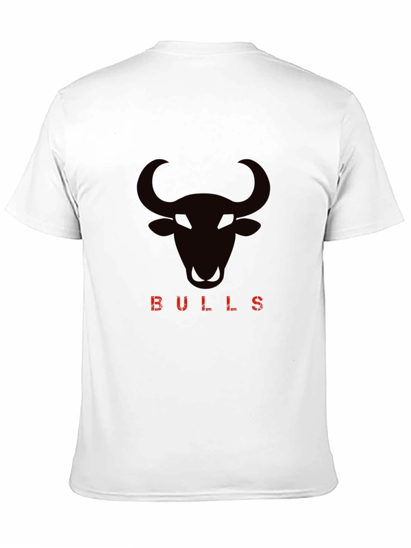 Mens Black Bulls Graphic Tee