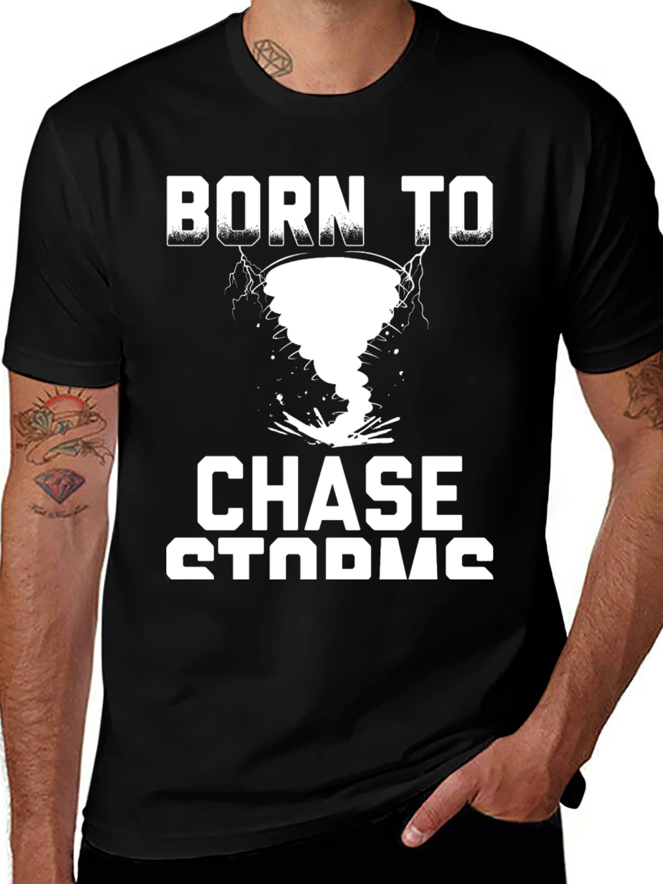 Born to Chase Storms Graphic Tee