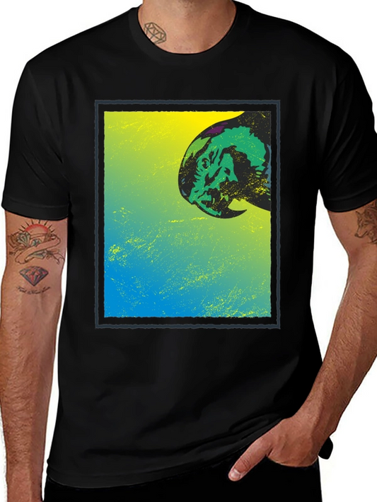 Abstract Parrot Graphic T-Shirt