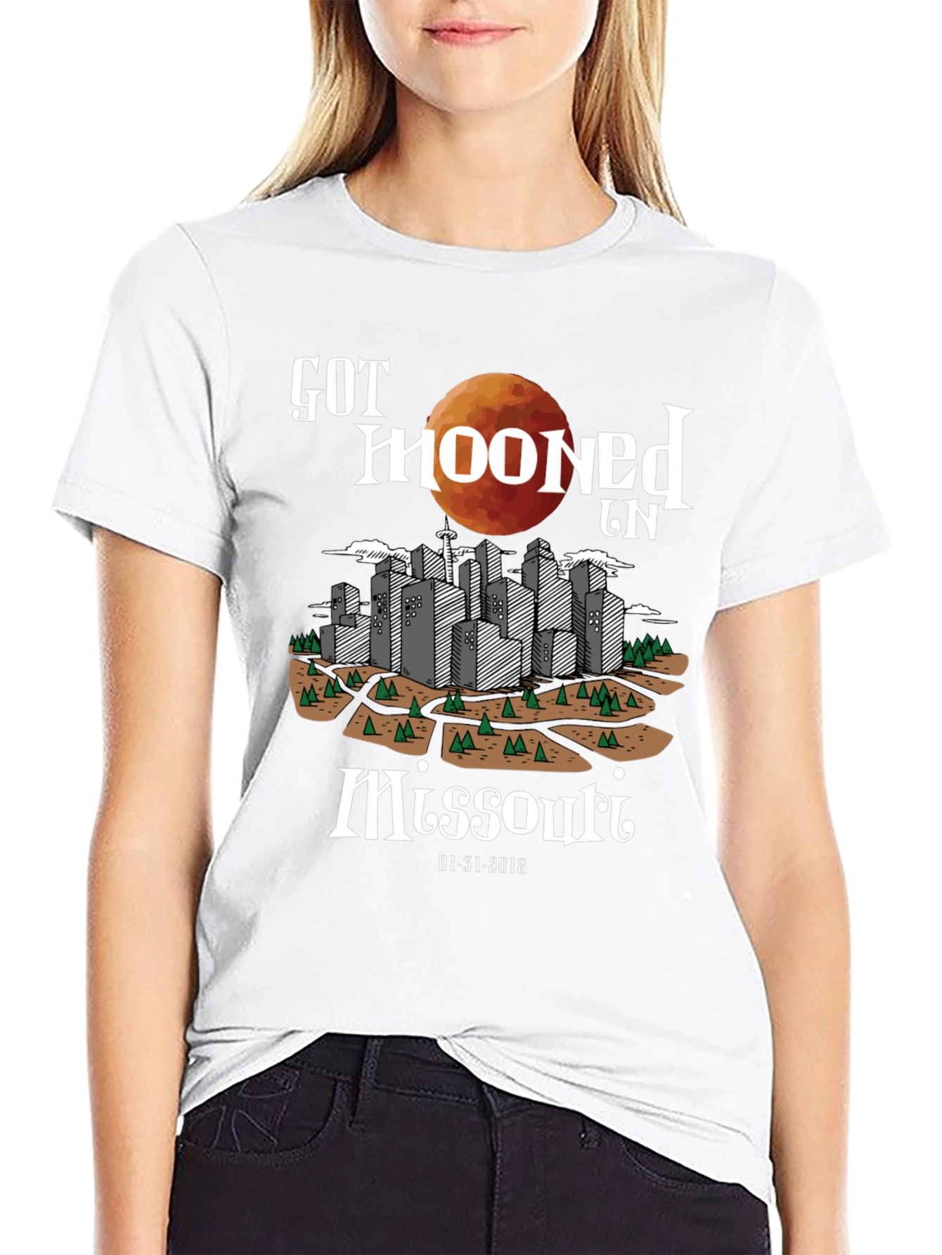 Got Mooned in Missouri Graphic T-Shirt