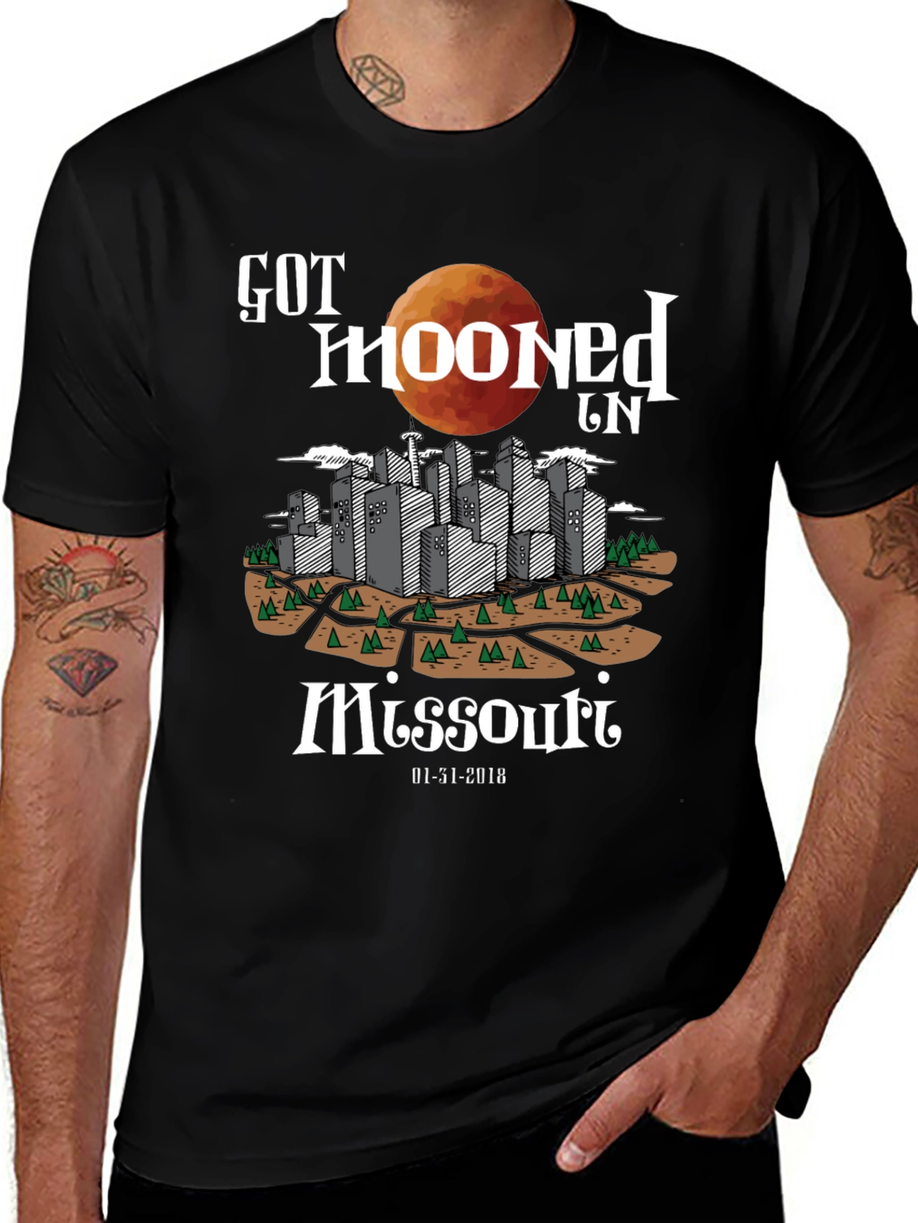 Got Mooned in Missouri Graphic T-Shirt