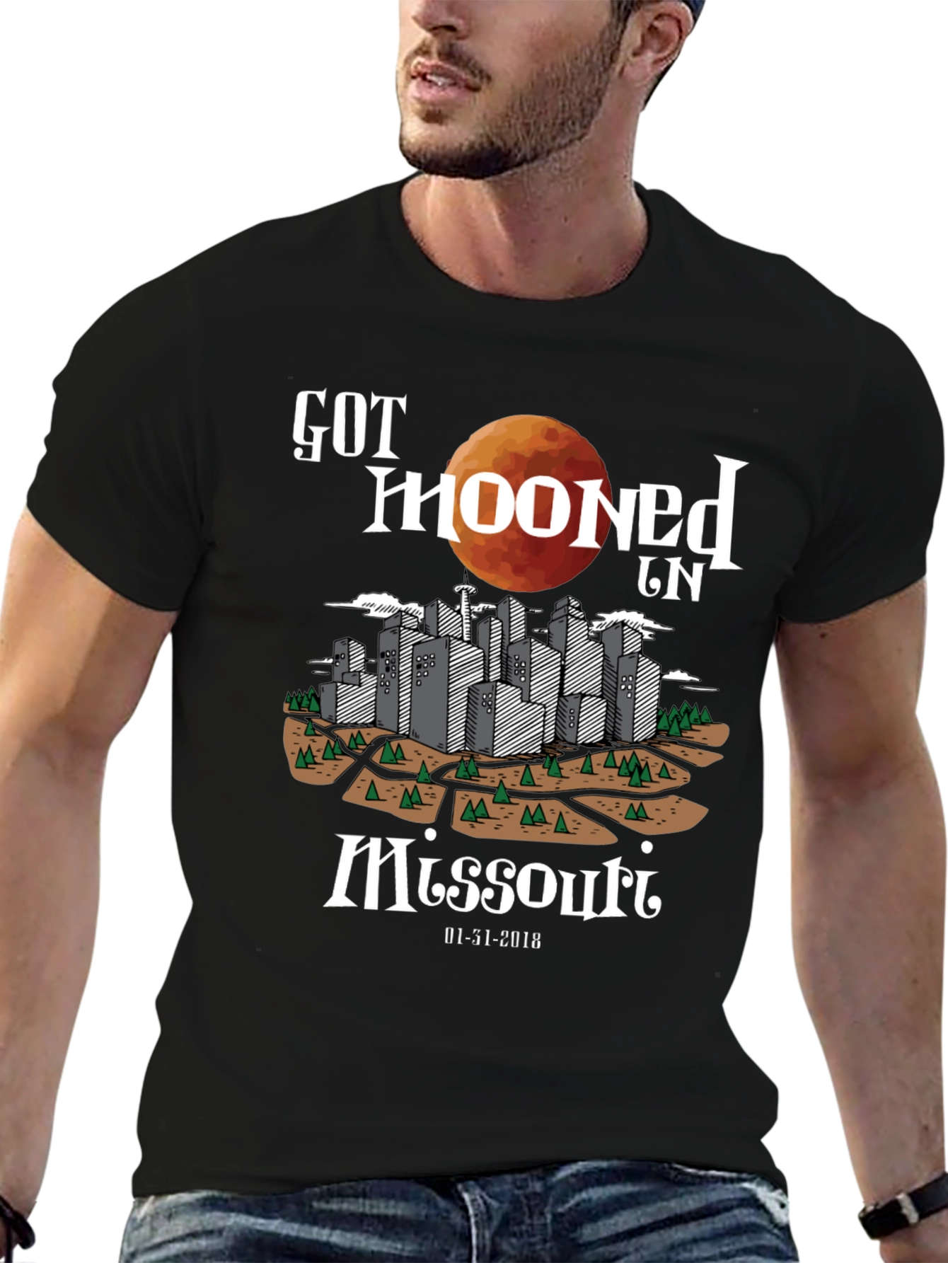 Got Mooned in Missouri Graphic T-Shirt