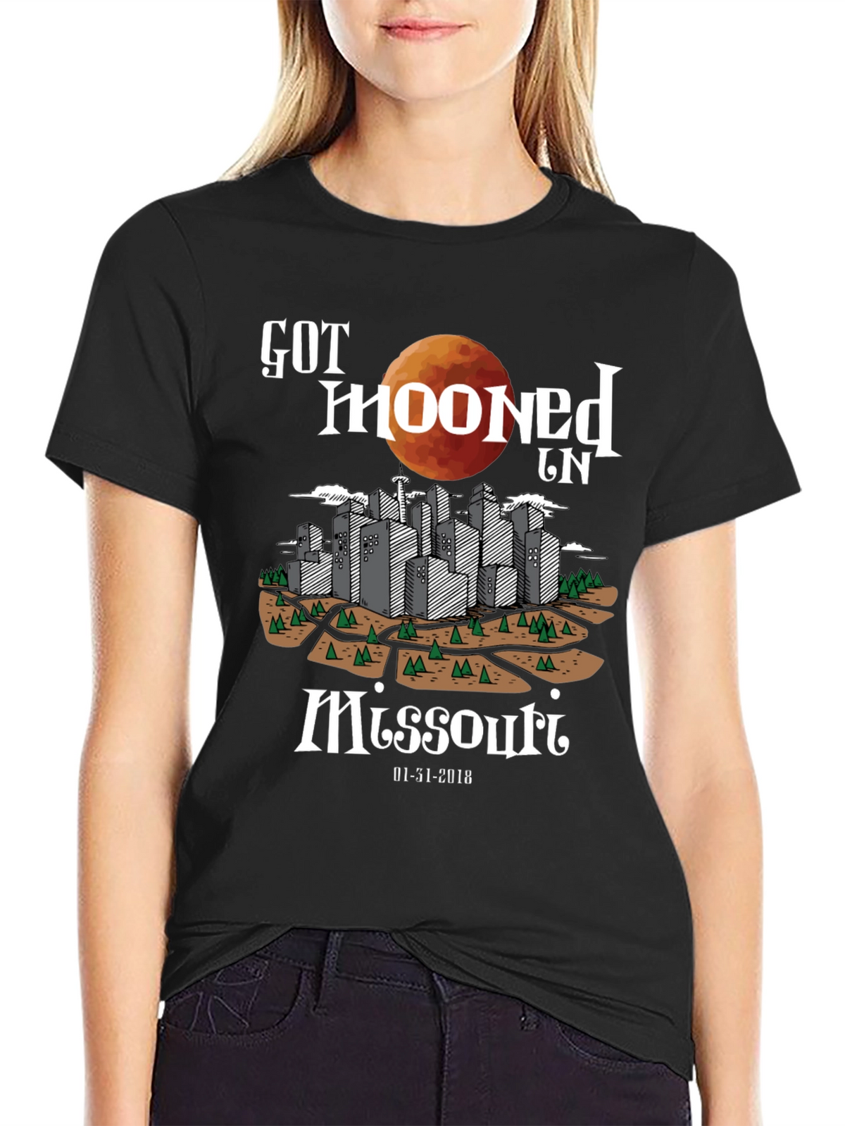 Got Mooned in Missouri Graphic T-Shirt