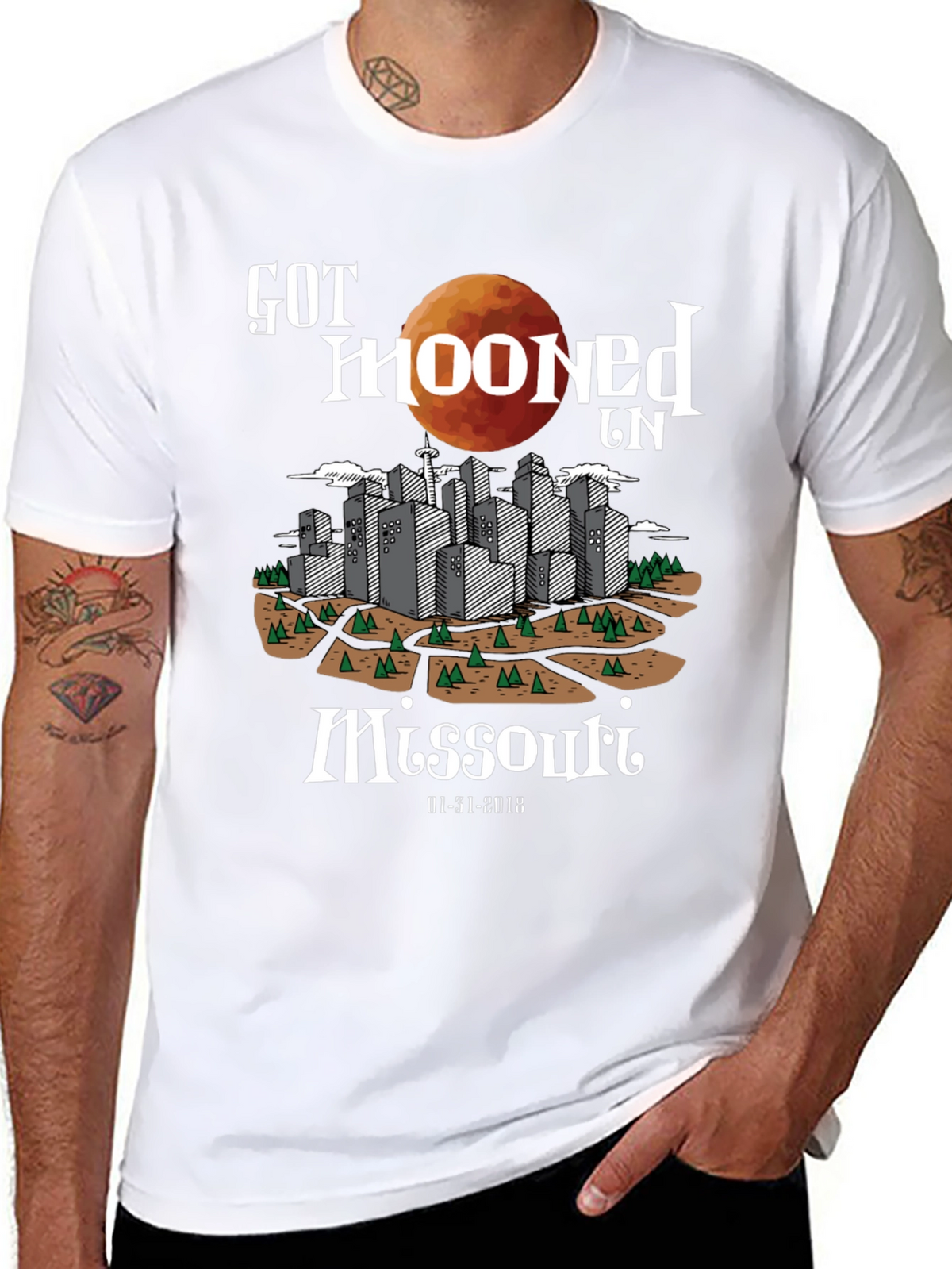 Got Mooned in Missouri Graphic T-Shirt