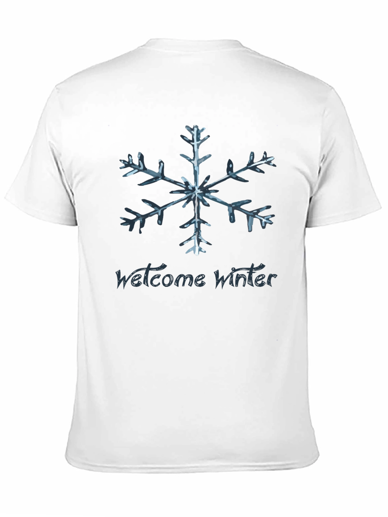 Welcome Winter Snowflake Graphic T-Shirt
