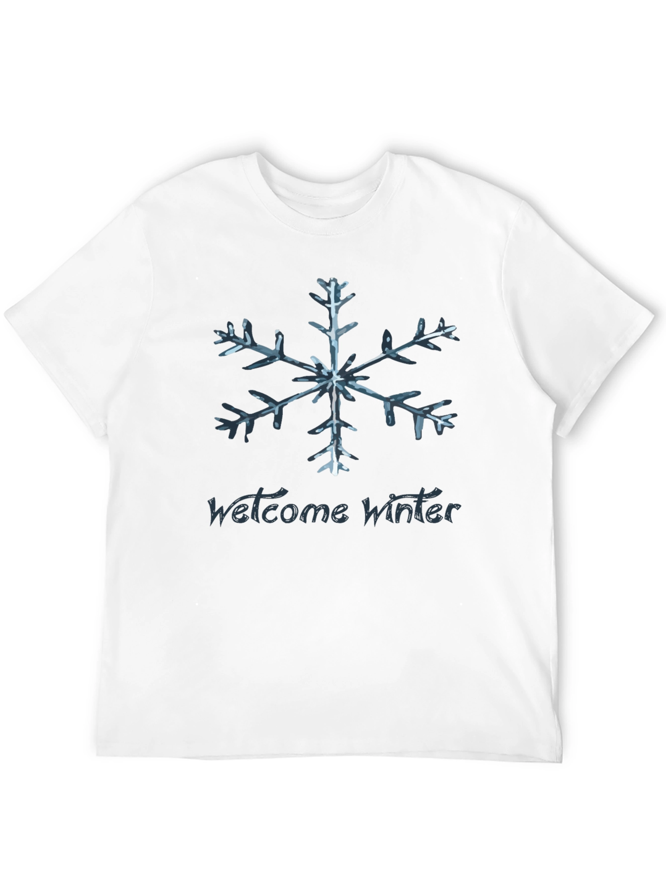 Welcome Winter Snowflake Graphic T-Shirt