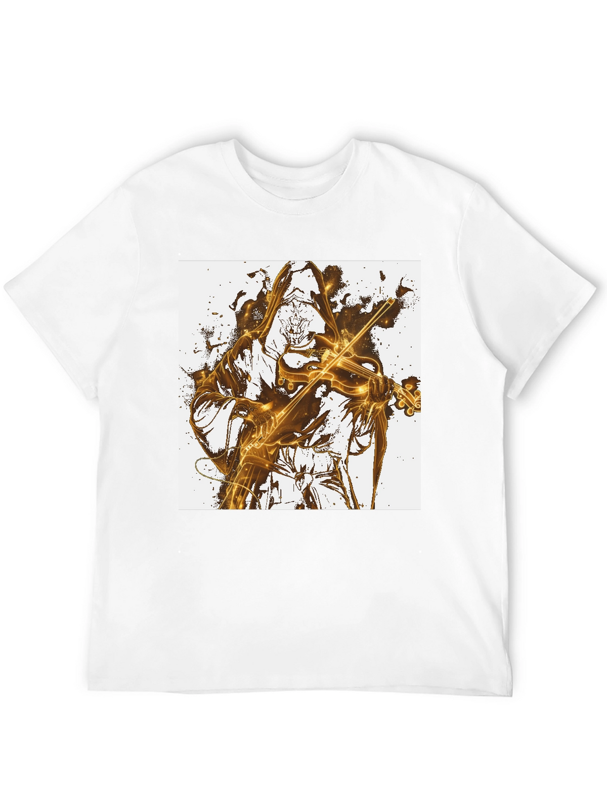 Grim Reaper Violinist Graphic Tee - Black