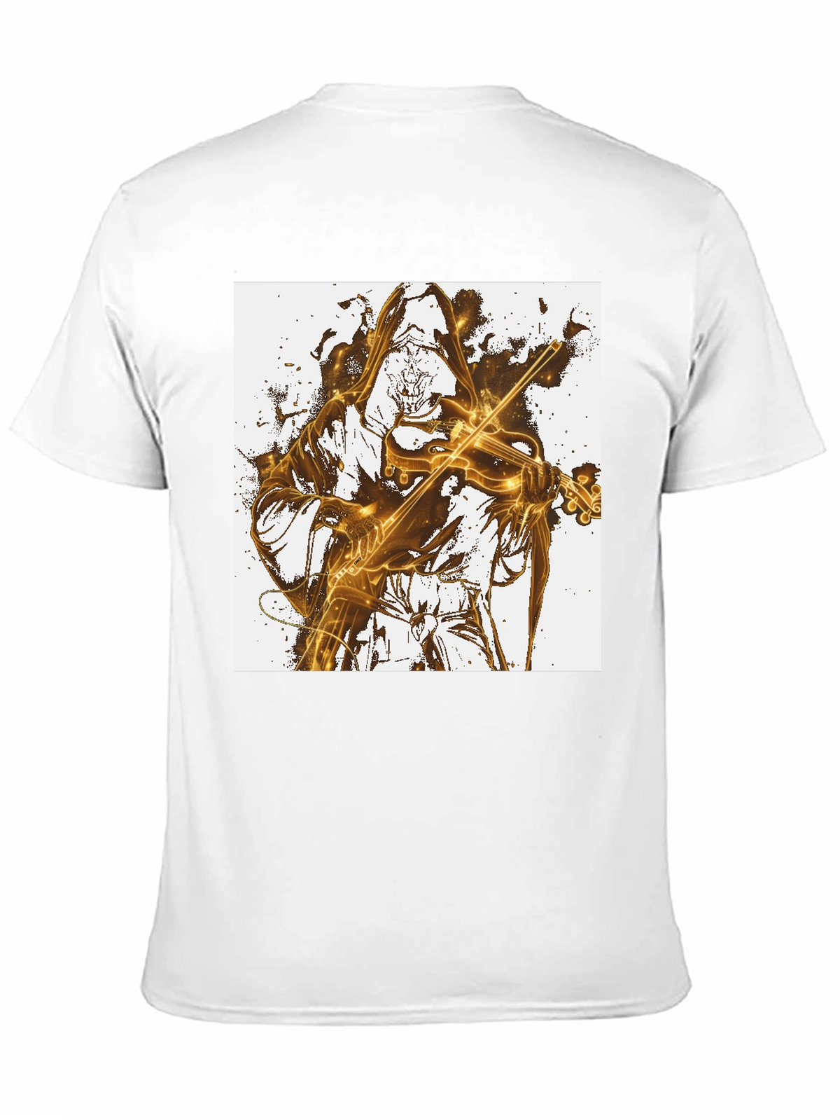 Grim Reaper Violinist Graphic Tee - Black