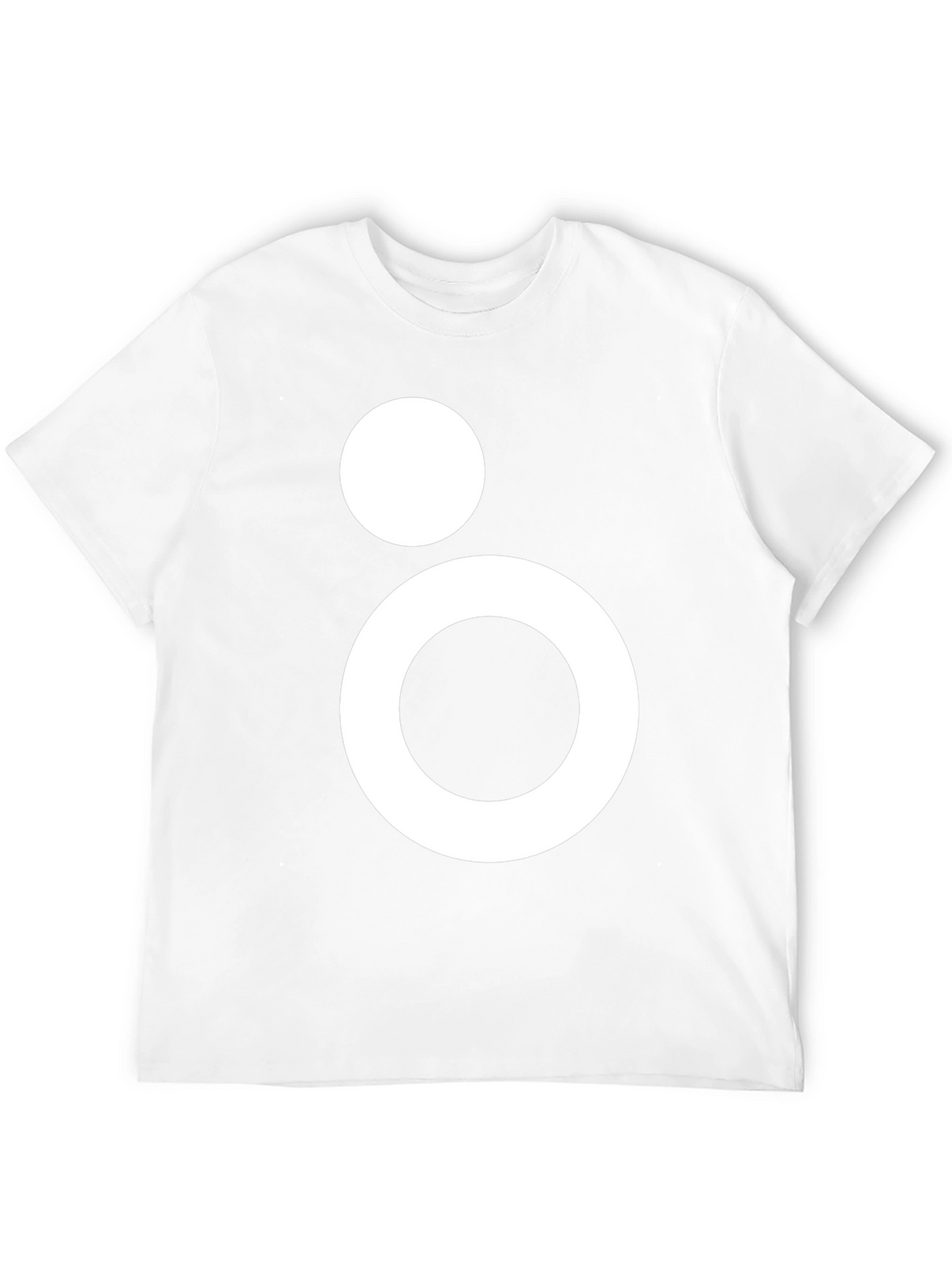 Modern Geometric Graphic Tee - Black Casual T-Shirt