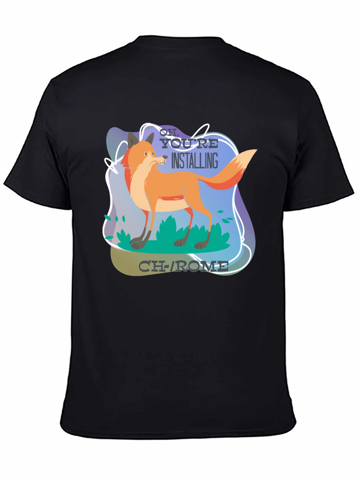 Funny Fox Installing CH-ROME T-Shirt