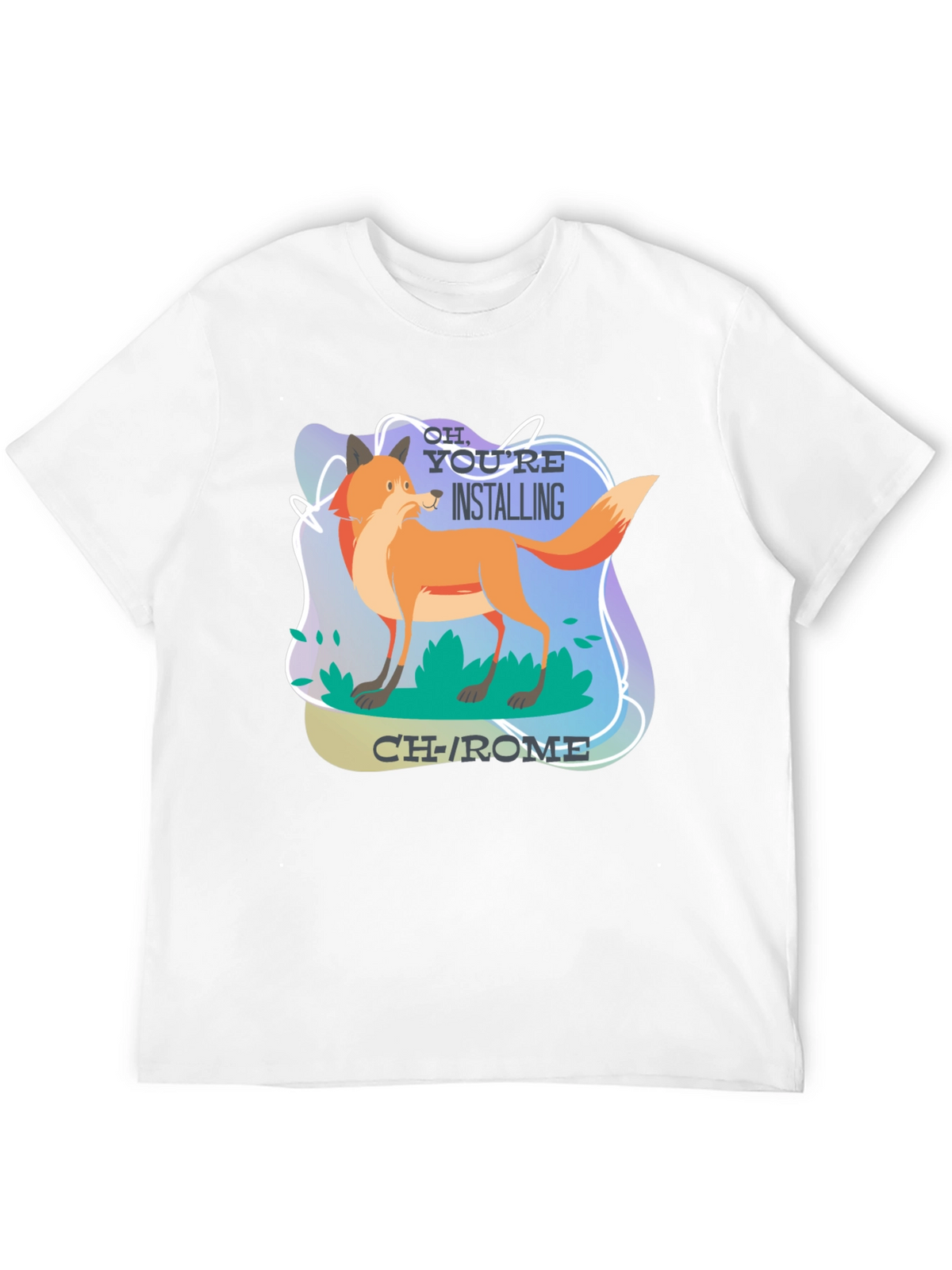Funny Fox Installing CH-ROME T-Shirt