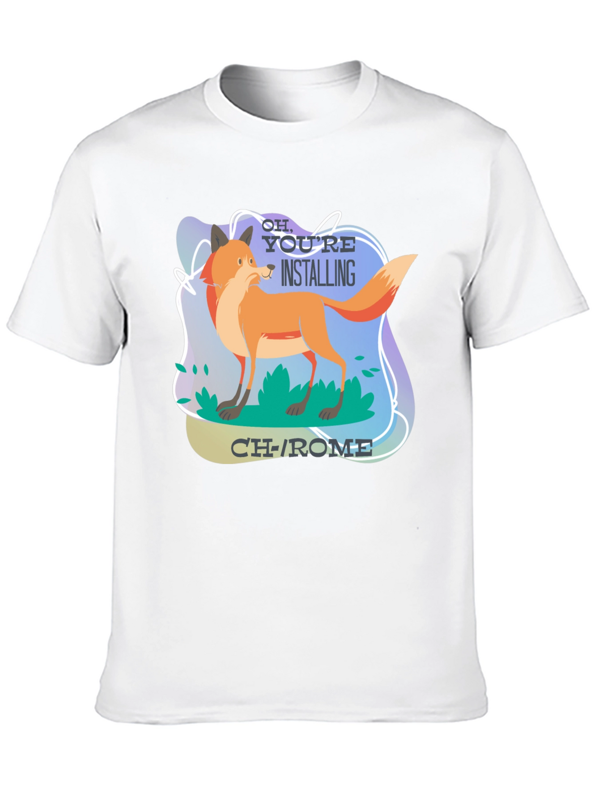 Funny Fox Installing CH-ROME T-Shirt