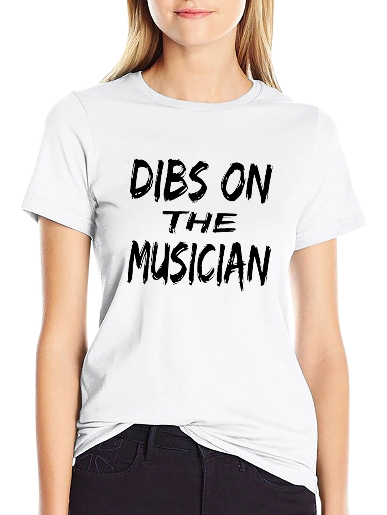 Dibs On The Musician Graphic Tee - Black