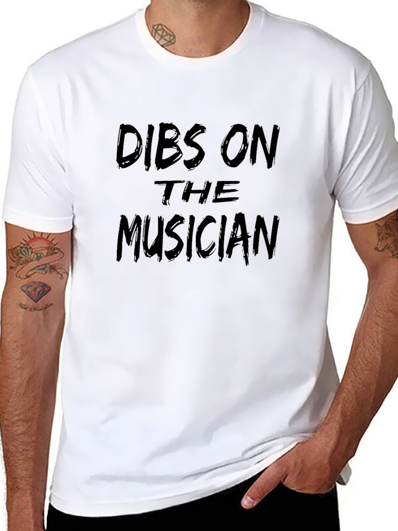 Dibs On The Musician Graphic Tee - Black