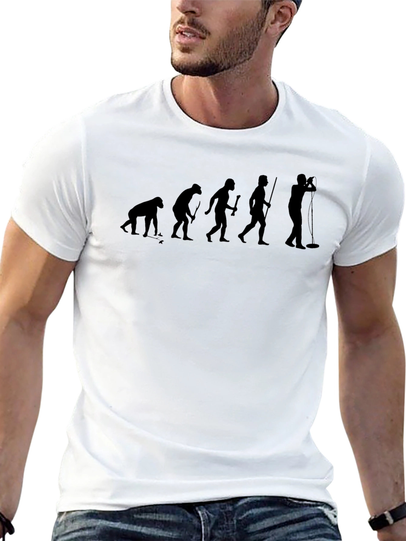 Evolution of Singer Black T-Shirt