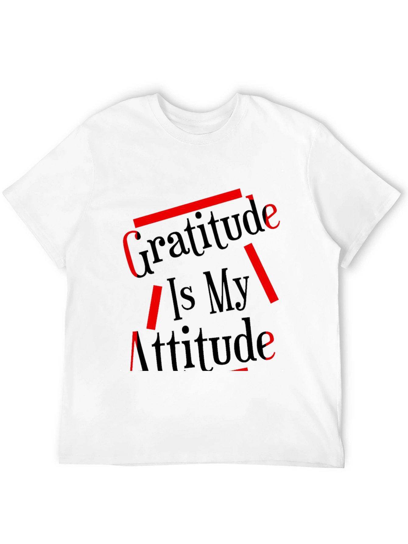 Gratitude is My Attitude Graphic Tee - Black