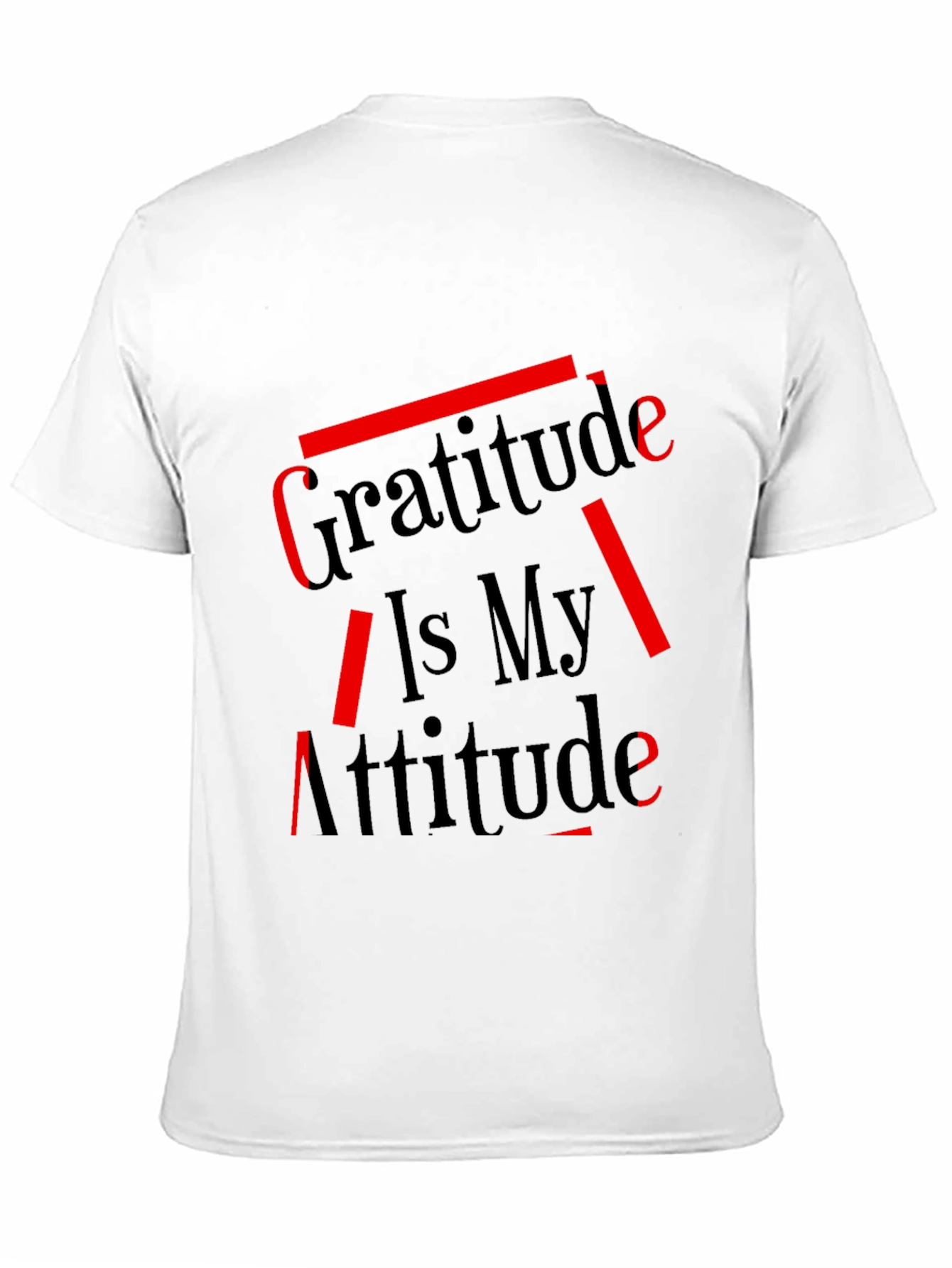 Gratitude is My Attitude Graphic Tee - Black