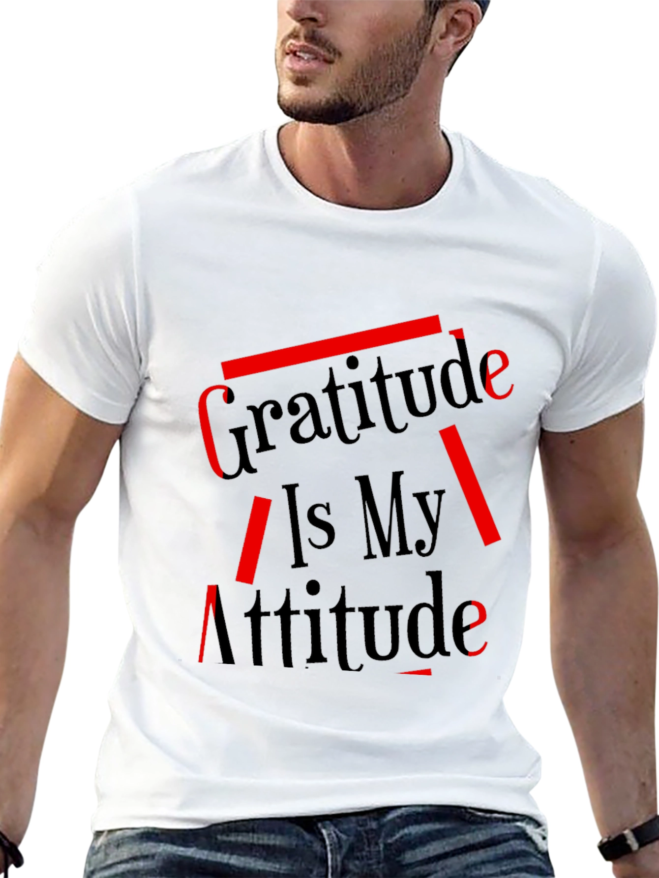 Gratitude is My Attitude Graphic Tee - Black