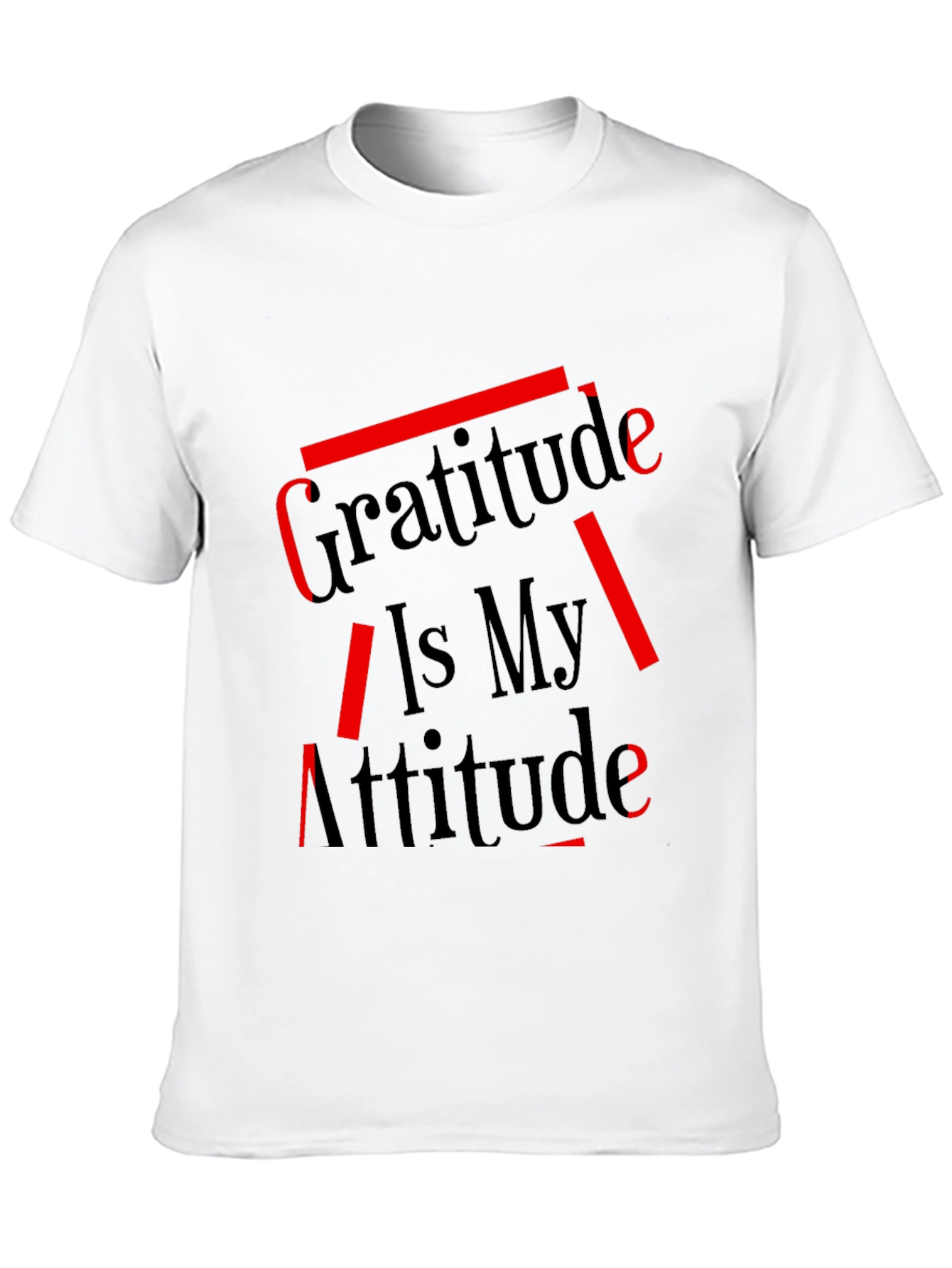 Gratitude is My Attitude Graphic Tee - Black