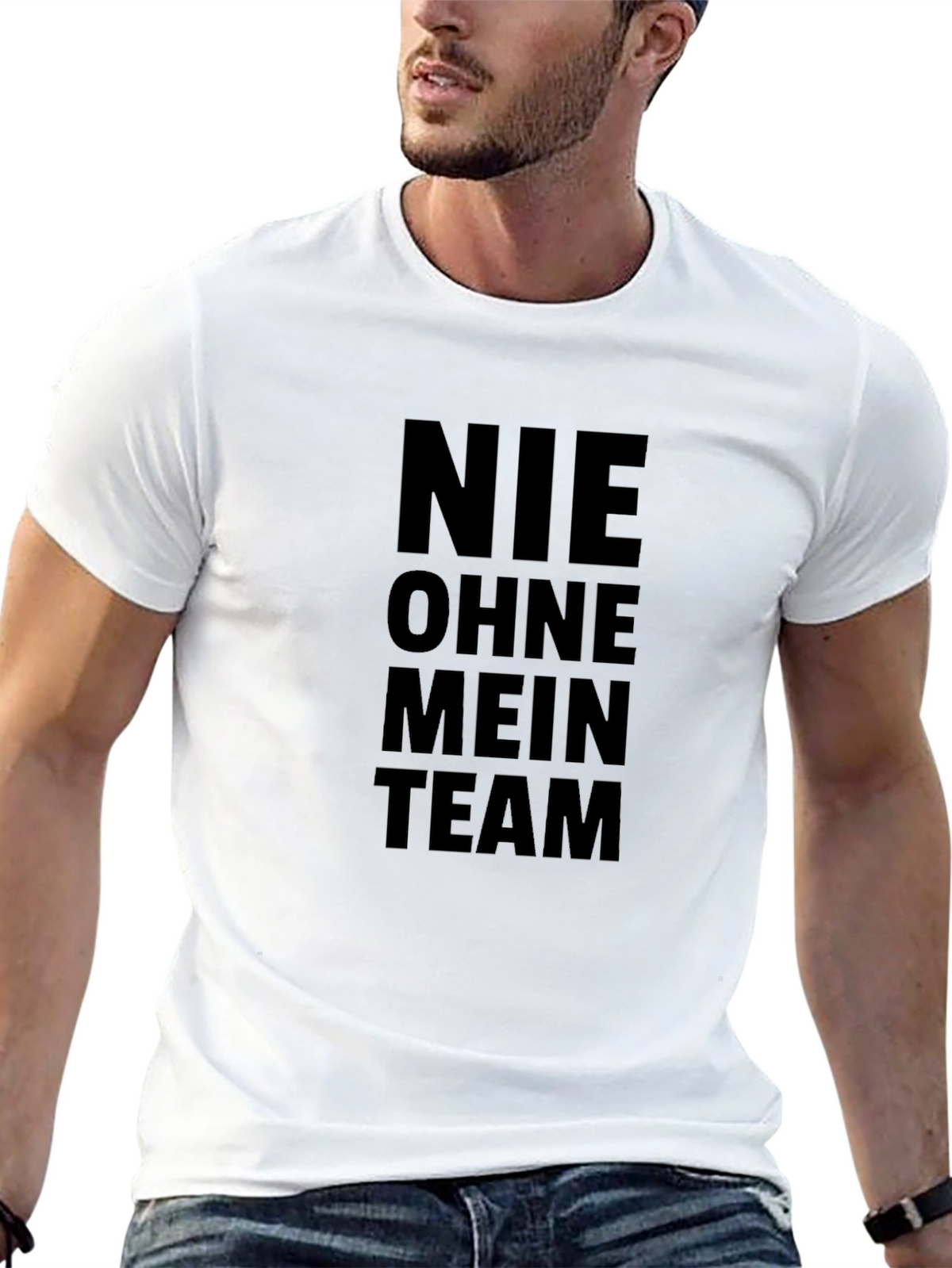 Nie Ohne Mein Team Black Graphic Tee