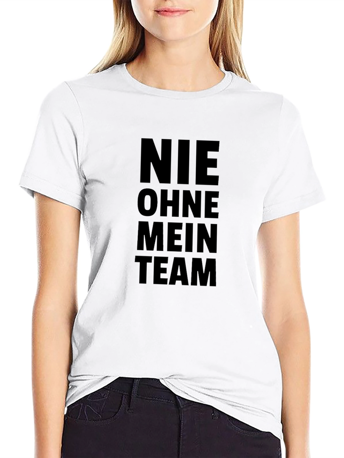 Nie Ohne Mein Team Black Graphic Tee