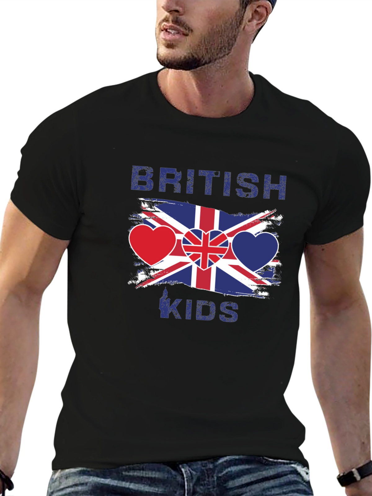 British Kids Flag Heart T-Shirt