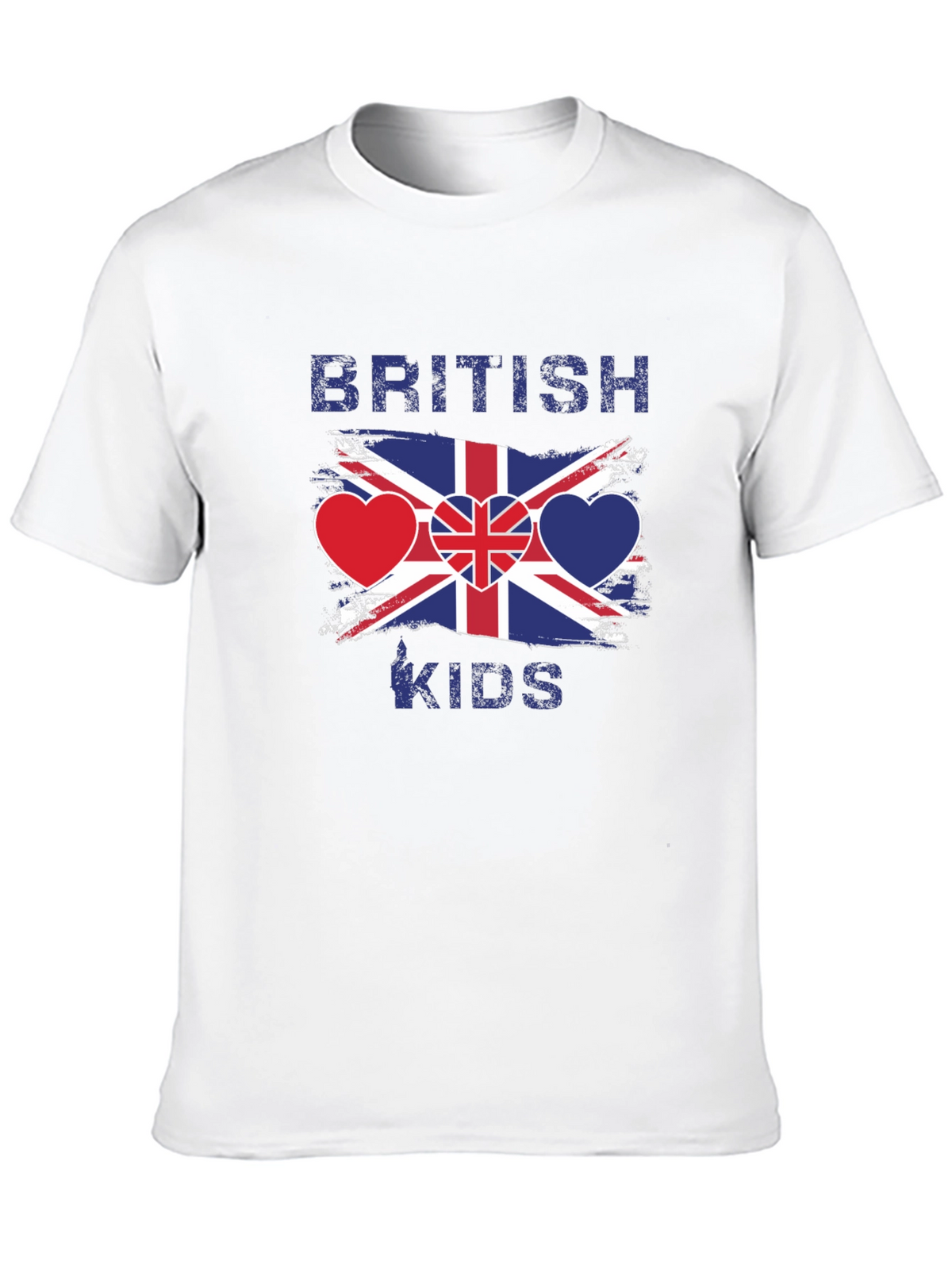 British Kids Flag Heart T-Shirt