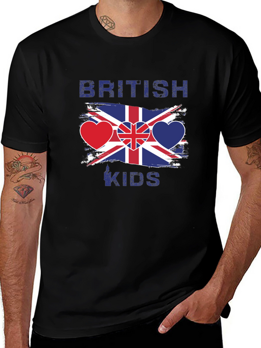 British Kids Flag Heart T-Shirt