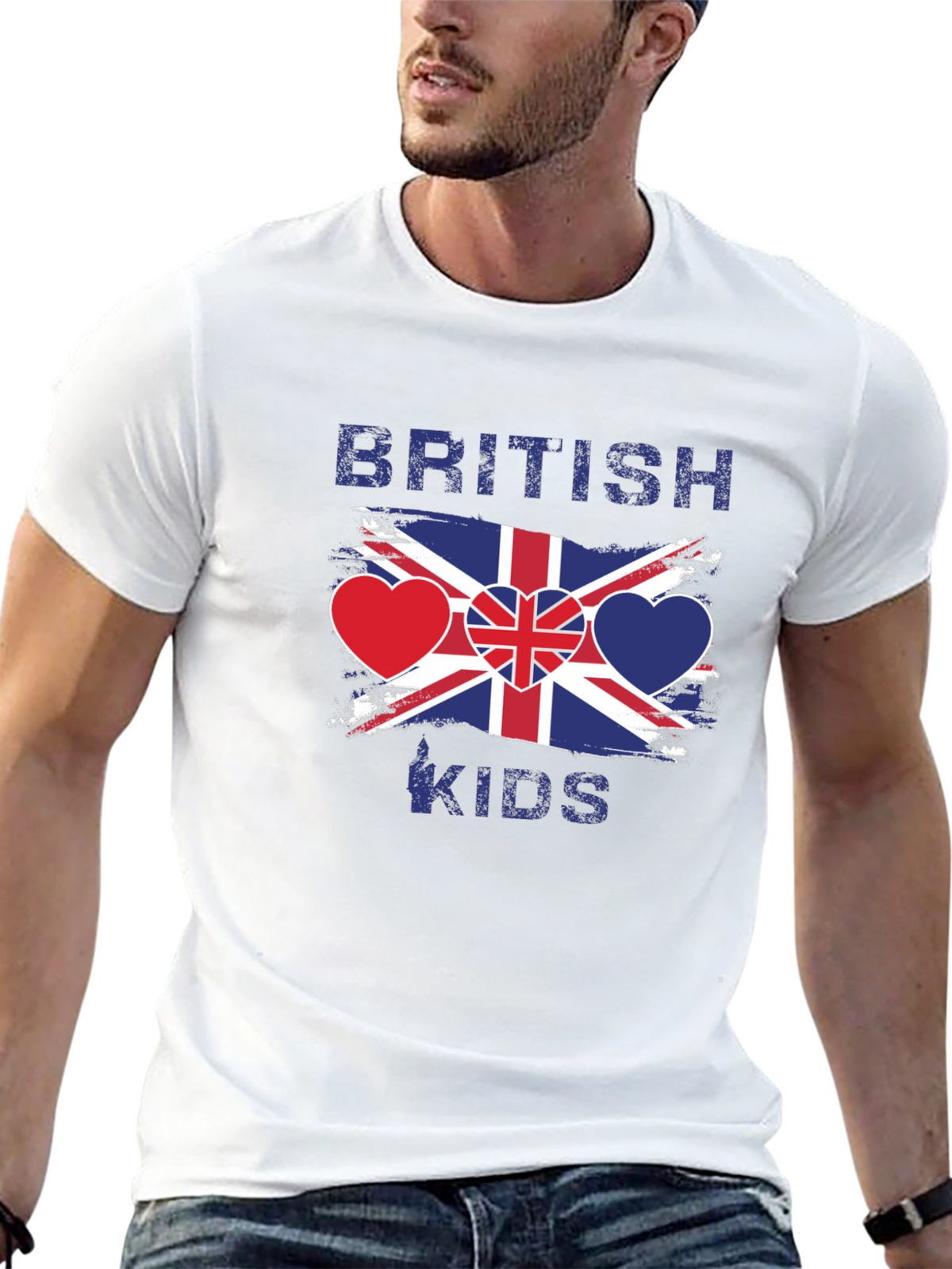 British Kids Flag Heart T-Shirt