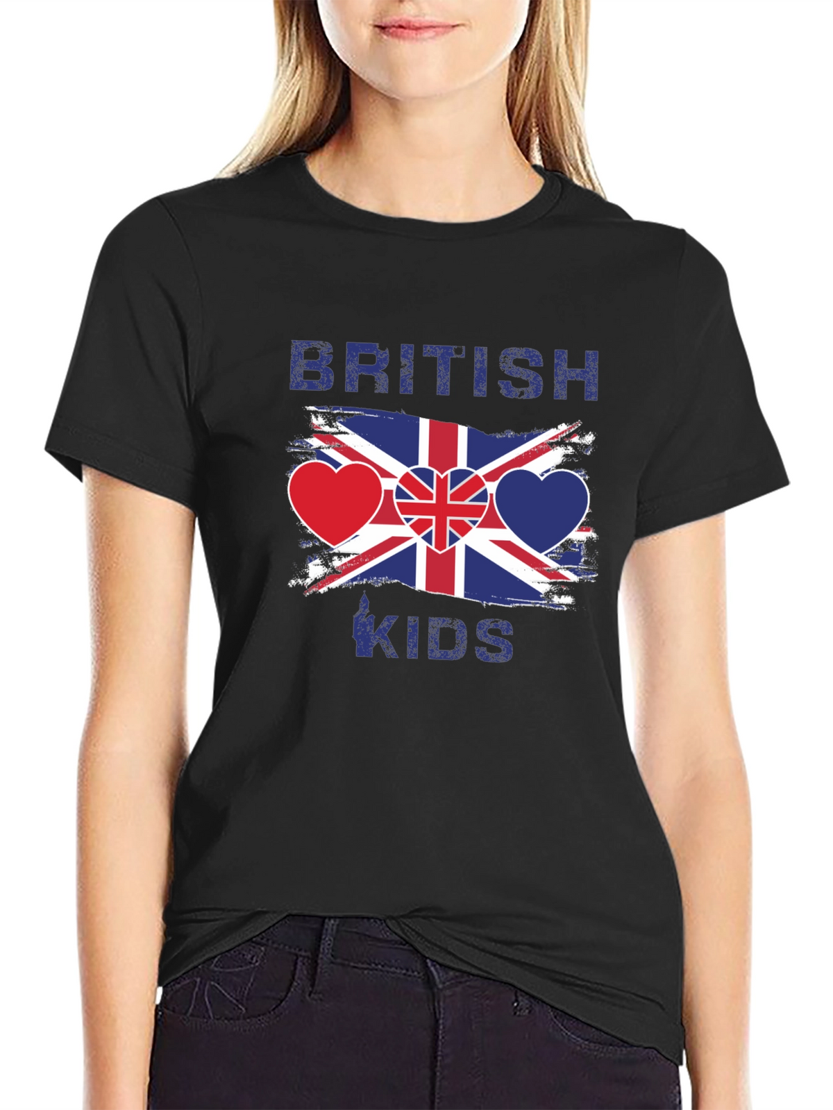 British Kids Flag Heart T-Shirt