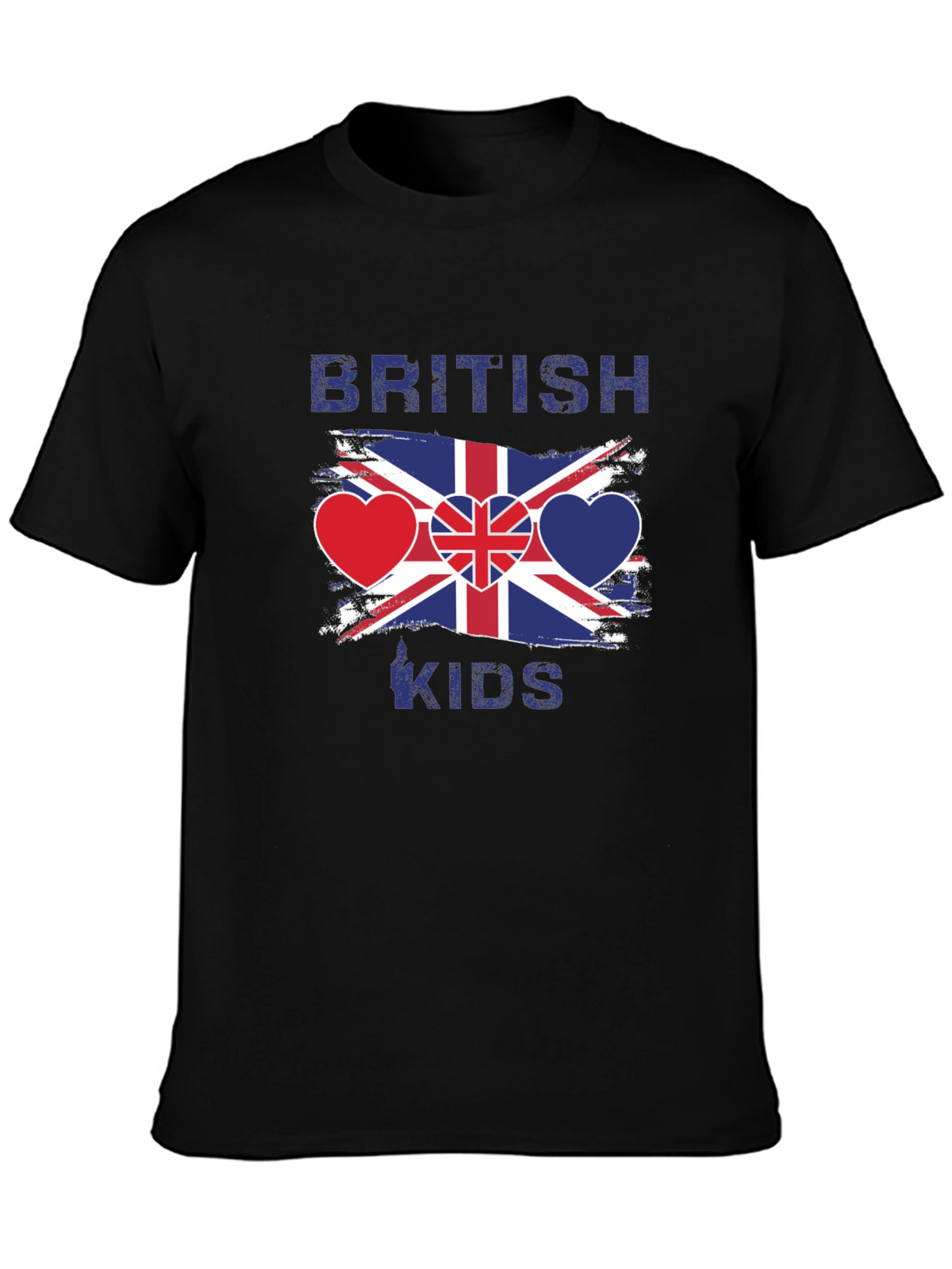 British Kids Flag Heart T-Shirt