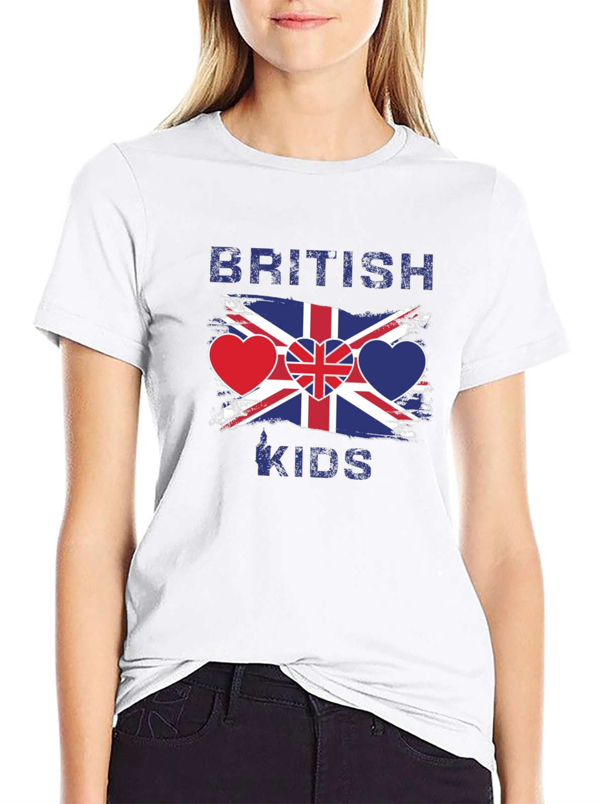 British Kids Flag Heart T-Shirt