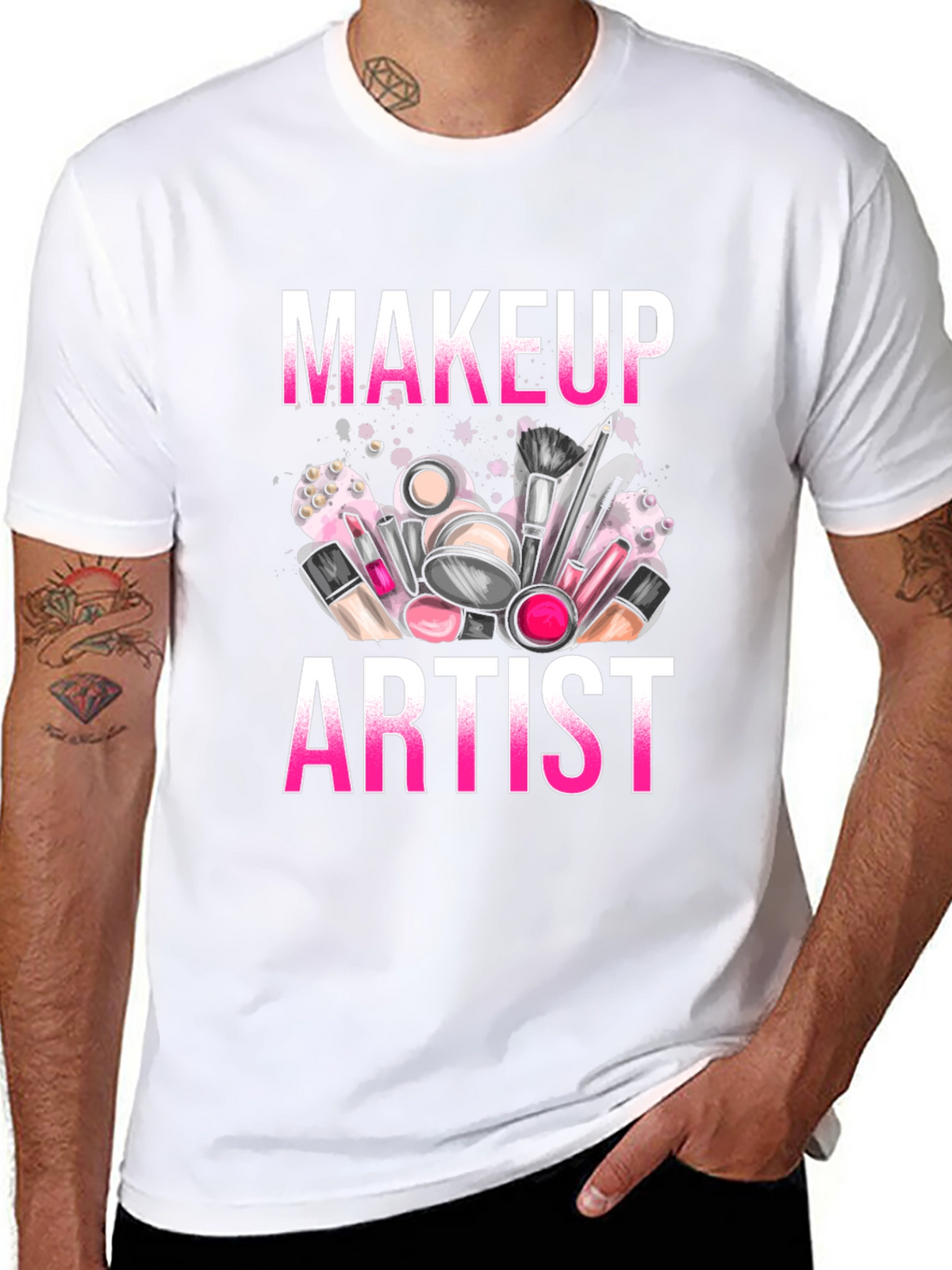 Makeup Artist T-Shirt - Cosmetic Design Tee