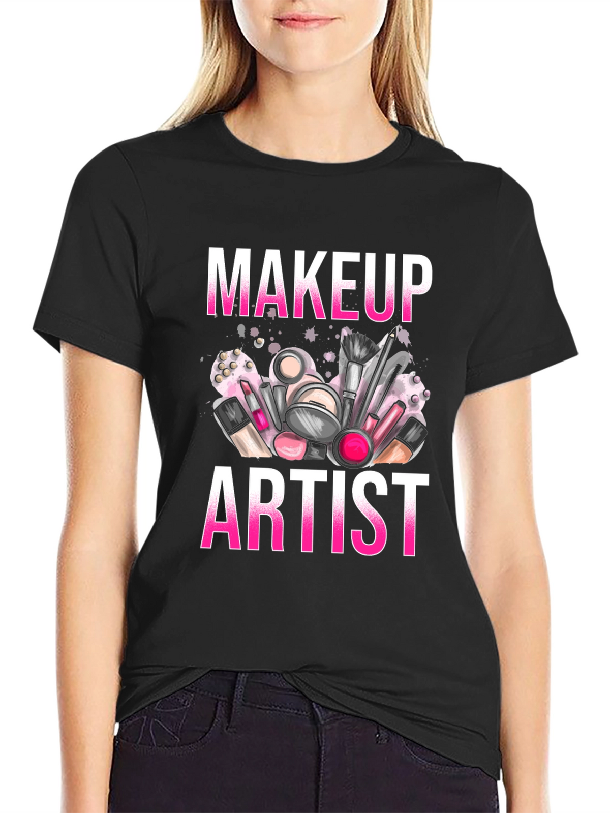 Makeup Artist T-Shirt - Cosmetic Design Tee