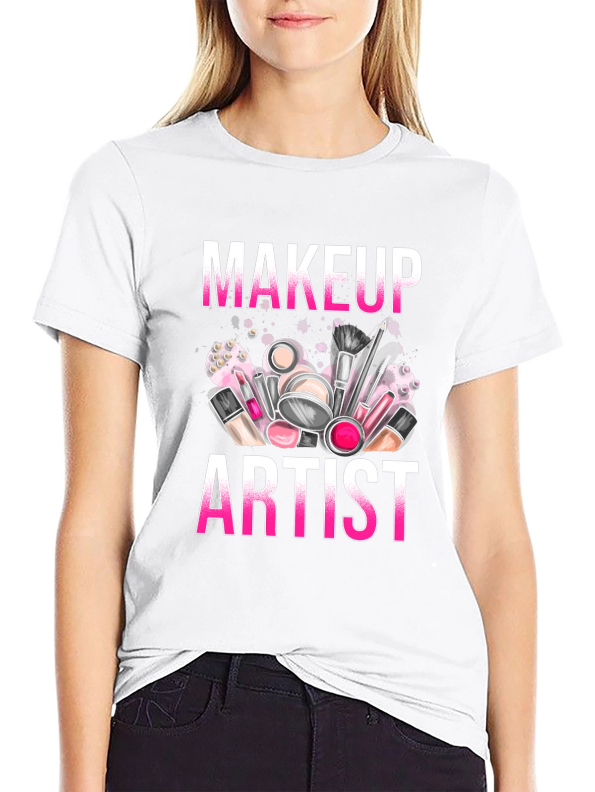 Makeup Artist T-Shirt - Cosmetic Design Tee