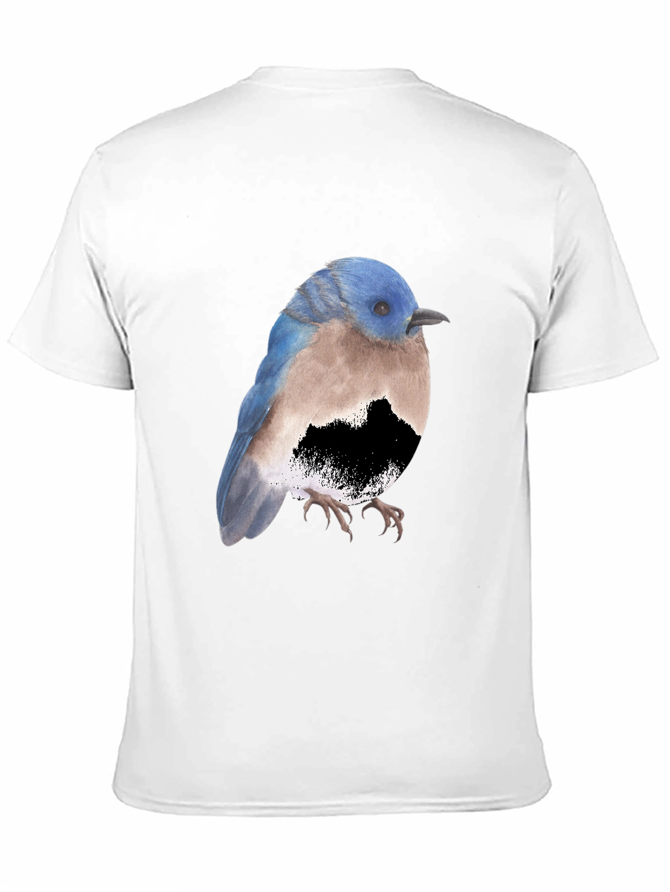 Bird Graphic Tee - Stylish Mens Black T-Shirt