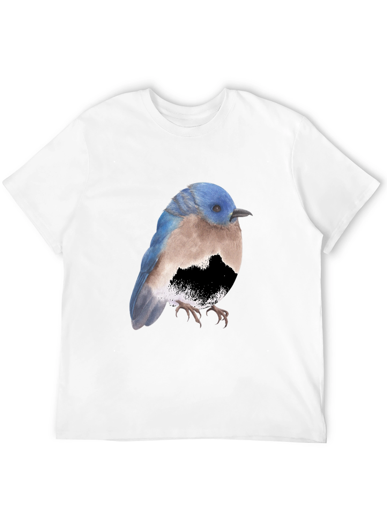 Bird Graphic Tee - Stylish Mens Black T-Shirt