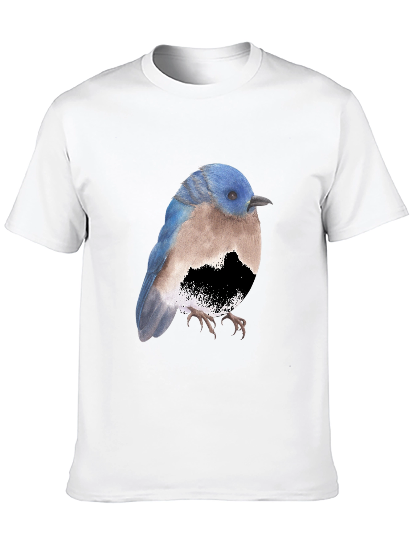 Bird Graphic Tee - Stylish Mens Black T-Shirt