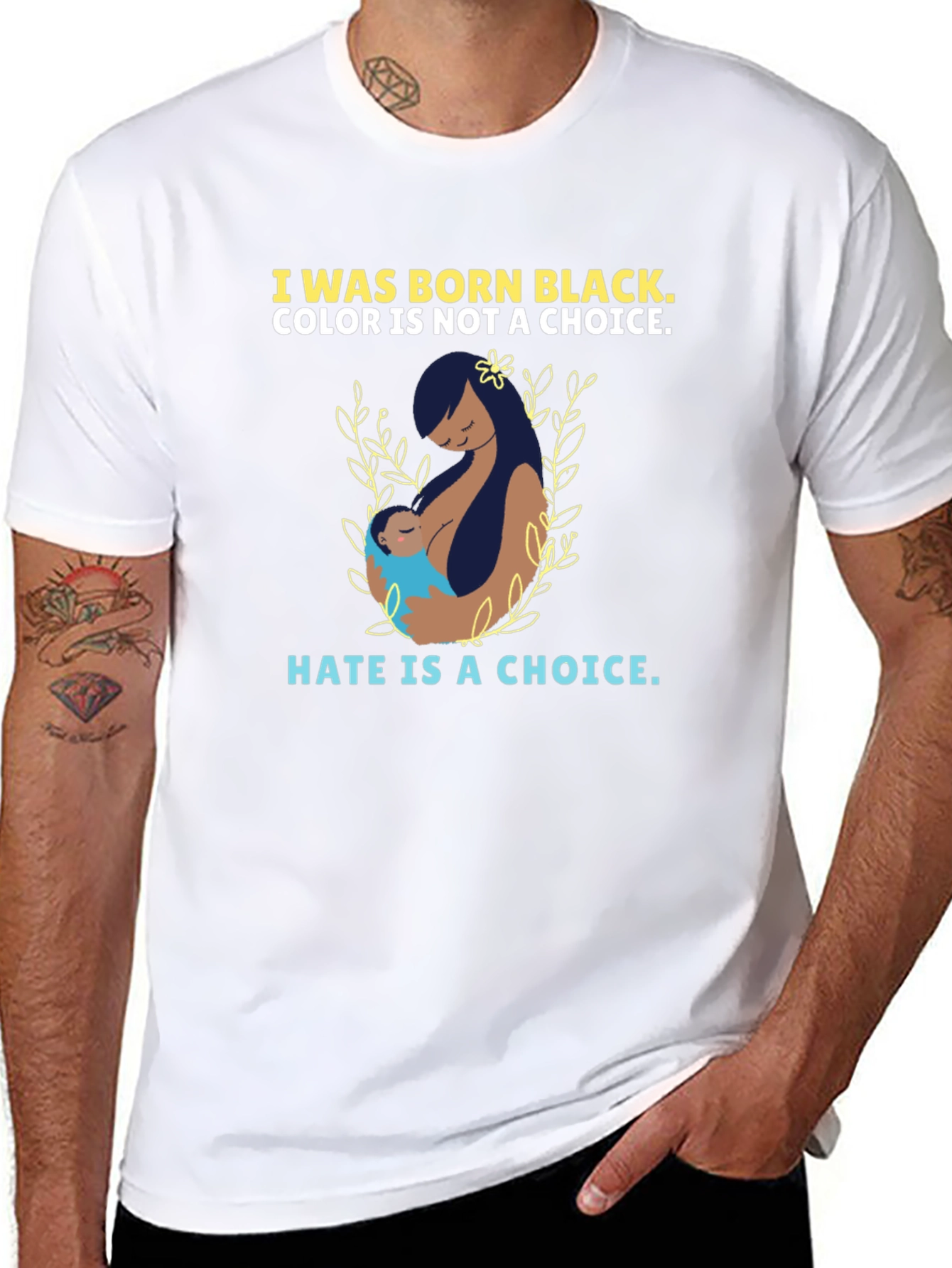 I Was Born Black T-Shirt - Choice