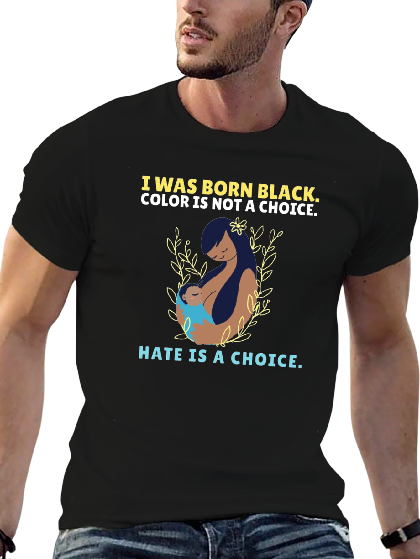 I Was Born Black T-Shirt - Choice