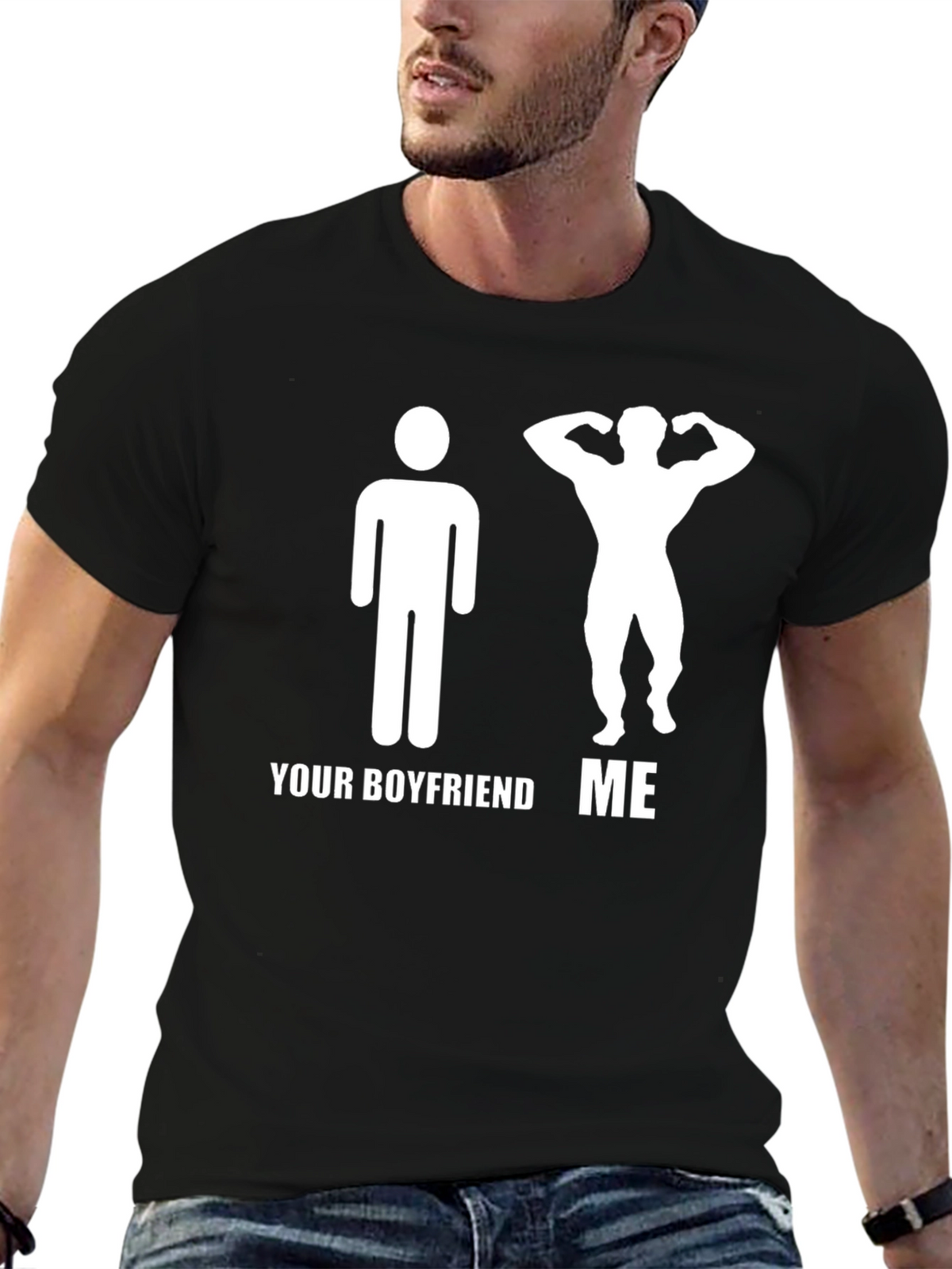 Funny Your Boyfriend ME Graphic T-Shirt