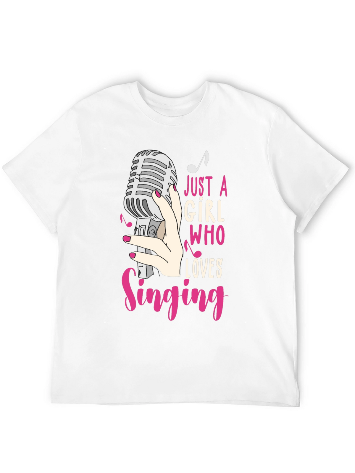 Just A Girl Who Loves Singing T-Shirt
