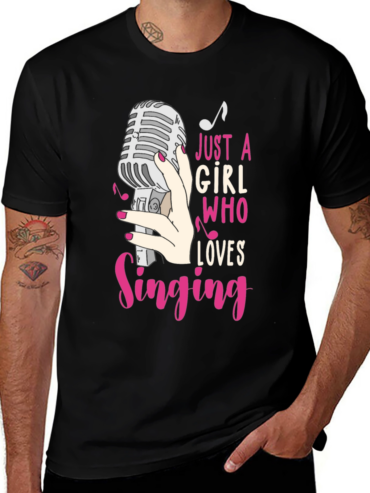 Just A Girl Who Loves Singing T-Shirt