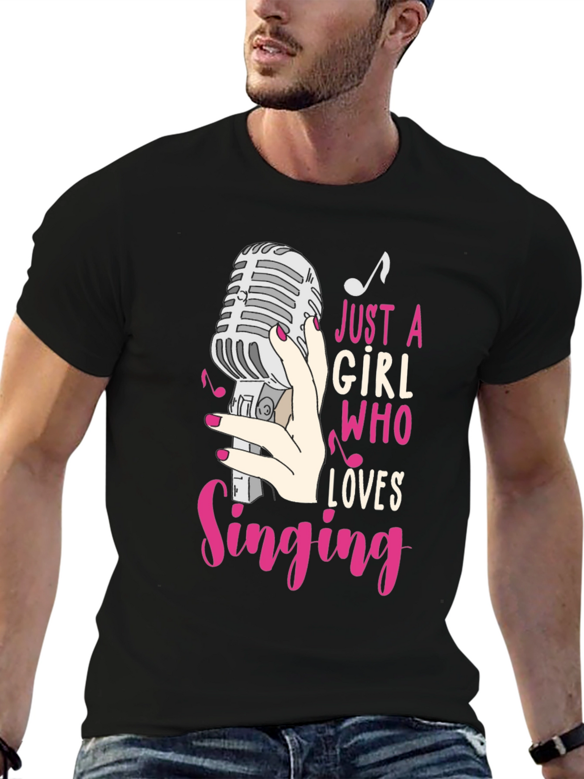 Just A Girl Who Loves Singing T-Shirt